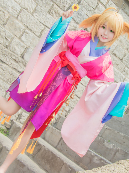 Fox Demon Little Matchmaker Tu Shan Su Su Cosplay Costume Amelioration Kimono