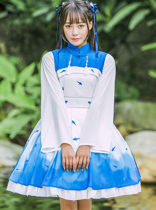 Catfish faerie Han Elements Improvement hanfu Chinese Style Lolita Dress