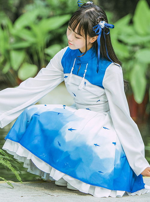 Catfish faerie Han Elements Improvement hanfu Chinese Style Lolita Dress