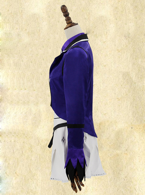 Fate Grand Order Saber Purple Uniform Cosplay Costume