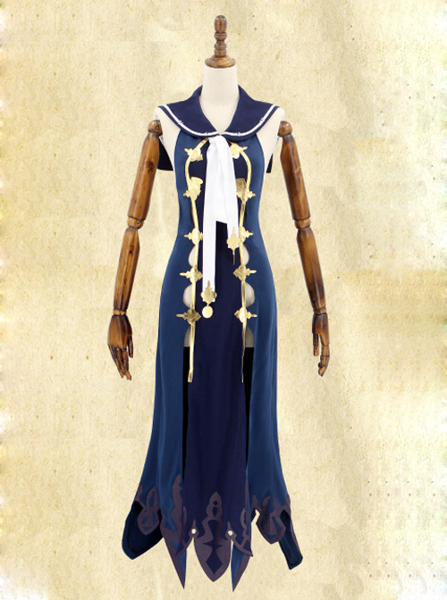 Death Alice Mermaid Navy Blue Sexy Cosplay Costume