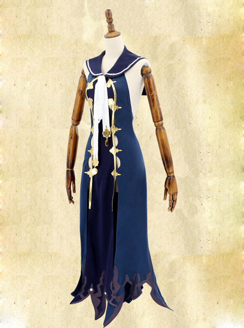 Death Alice Mermaid Navy Blue Sexy Cosplay Costume