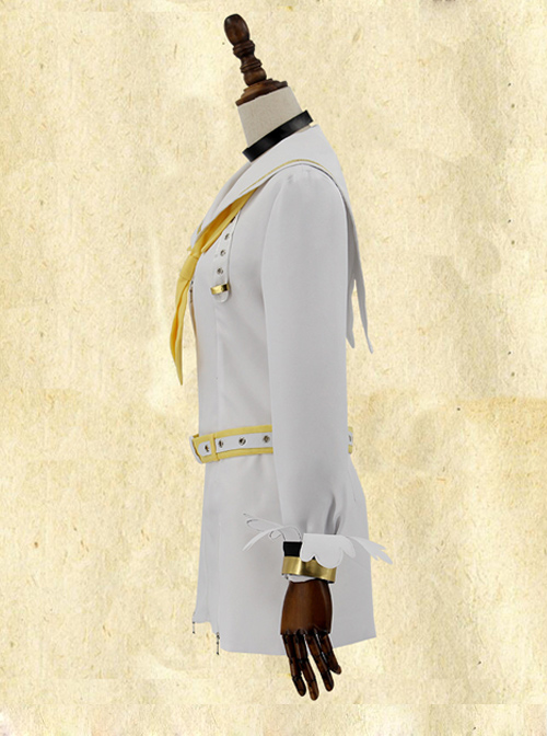 Fate Grand Order Saber White Navy Suit Cosplay Costume