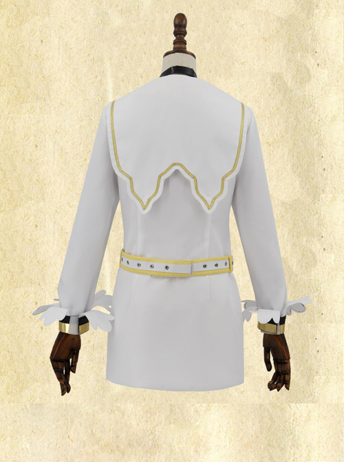 Fate Grand Order Saber White Navy Suit Cosplay Costume