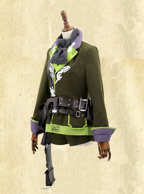Death Alice Pinocchio Green Cosplay Costume