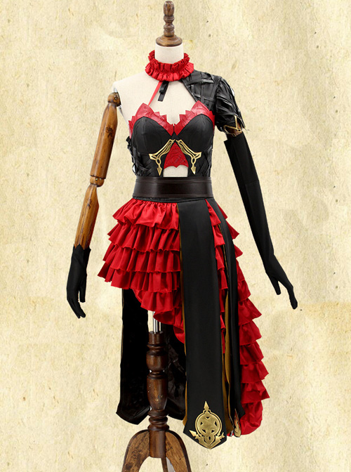 Death Alice Cinderella Black-red Dress Cosplay Costume
