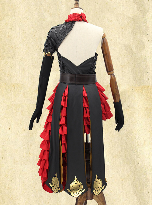 Death Alice Cinderella Black-red Dress Cosplay Costume
