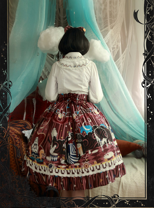 Magic Tea Party Circus Maiden Lace Lolita Skirt