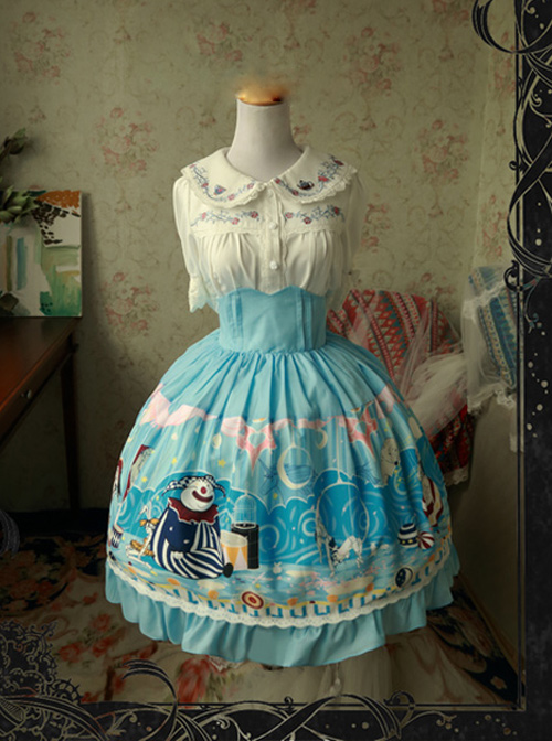 Magic Tea Party Circus Maiden Series High Waist Sweet Lolita Skirt