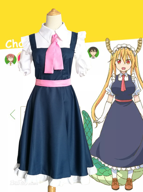 Miss Kobayashi\'s Dragon Maid Thor Maid Dress Cosplay Costume