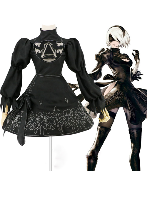 NieR: Automata 2B9S Black Cosplay Costumes