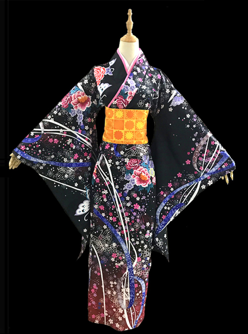 Hell Girl Enma Ai Kimono Cosplay Costumes