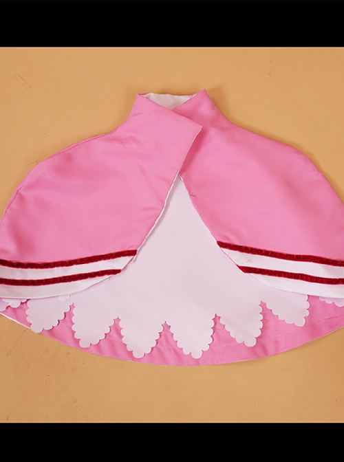 Card Captor Sakura KINOMOTO SAKURA Pink Cosplay Costumes