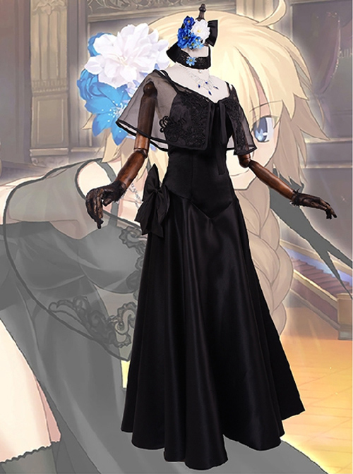 Fate/Grand Order Joan Of Arc Black Dress Cosplay Costumes