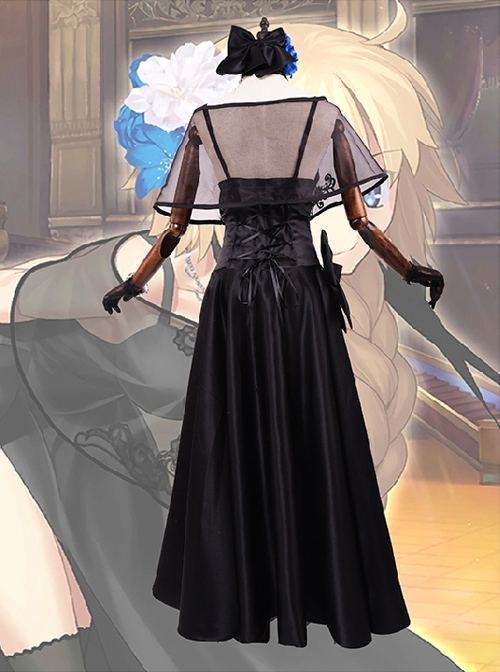 Fate/Grand Order Joan Of Arc Black Dress Cosplay Costumes