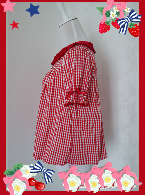 Ice Cherry Series Sweet Lolita Sleeveless Dress And Shirt Set