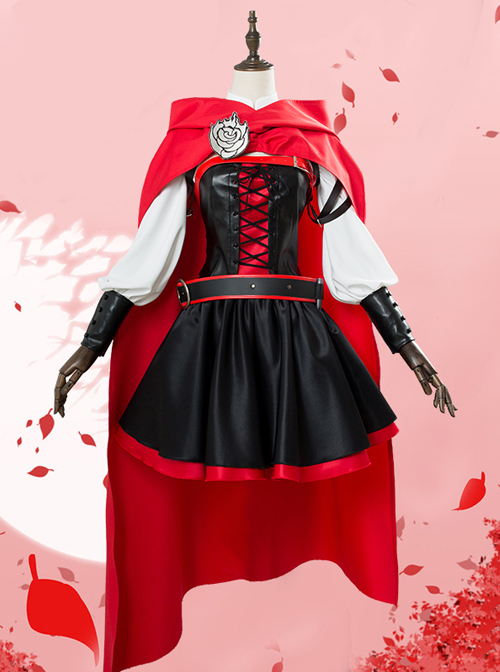 RWBY Ruby Rose Little Red Cap Cosplay Costumes