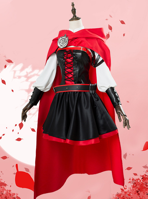 RWBY Ruby Rose Little Red Cap Cosplay Costumes
