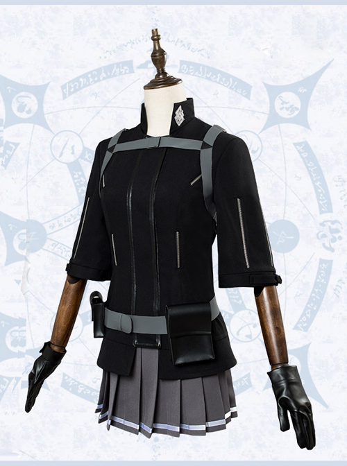 Fate/Grand Order Gudako Black Jacket And Skirt Cosplay Costumes Set