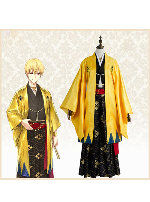 Fate/Grand Order Gilgamesh Female 2nd Anniversary Kimono Cosplay Costumes