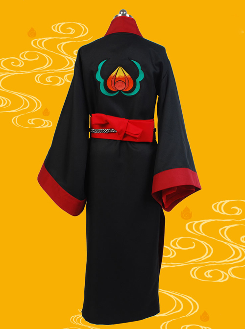Hoozuki No Reitetsu HOZUKI Embroidered Flower Kimono Male Cosplay Costumes