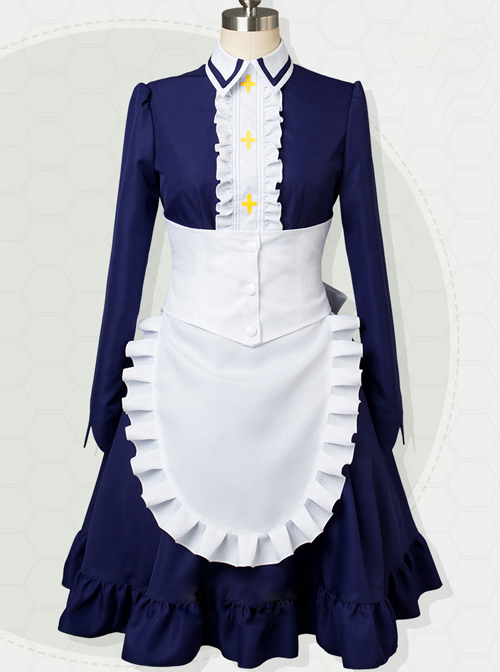 The Seven Deadly Sins:Resurrection Of The Commandments Elizabeth Liones Maid Wear Cosplay Costumes