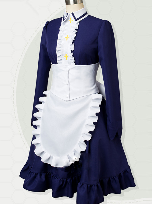 The Seven Deadly Sins:Resurrection Of The Commandments Elizabeth Liones Maid Wear Cosplay Costumes