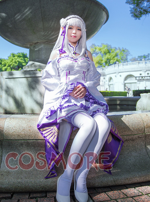 Re:Life In A Different World From Zero Emilia Cosplay Costumes
