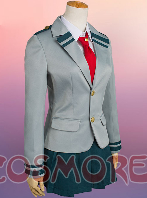 My Hero Academia Uraraka Ochako Asui Tsuyu Girl Campus Uniform Cosplay Costumes