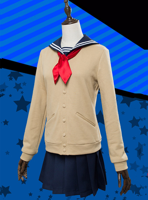 My Hero Academia Toga Himiko Girl Campus Uniform Cosplay Costumes