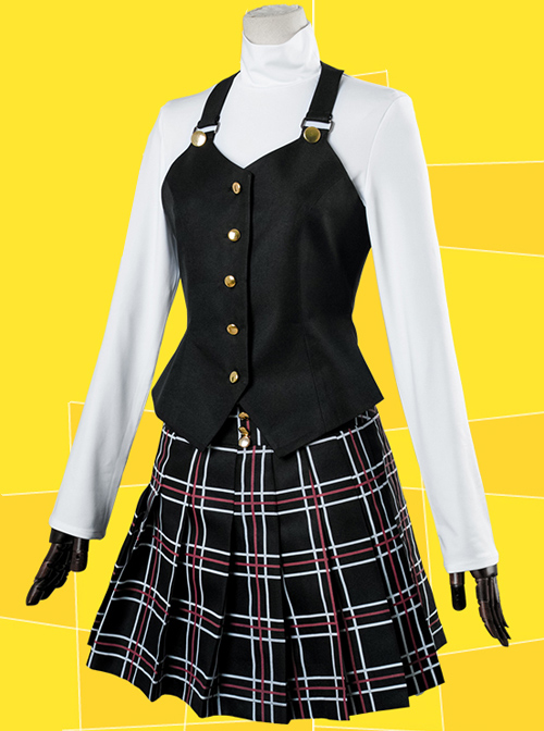 Persona 5 Niijima Makoto Female Winter Campus Uniform Cosplay Costumes