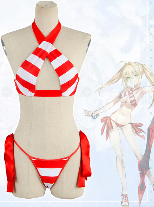 Fate/Grand Order Swimsuit Caster Nero Claudius Caesar Augustus Germanicus Caster Female Cosplay Costumes