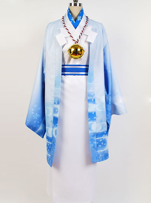 Ginsen Ancient Costume Kimono Waist Bell Headwear Male Cosplay Costumes