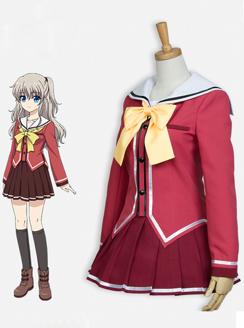 Charlotte Tomori Nao Female Uniforms Cosplay Costumes