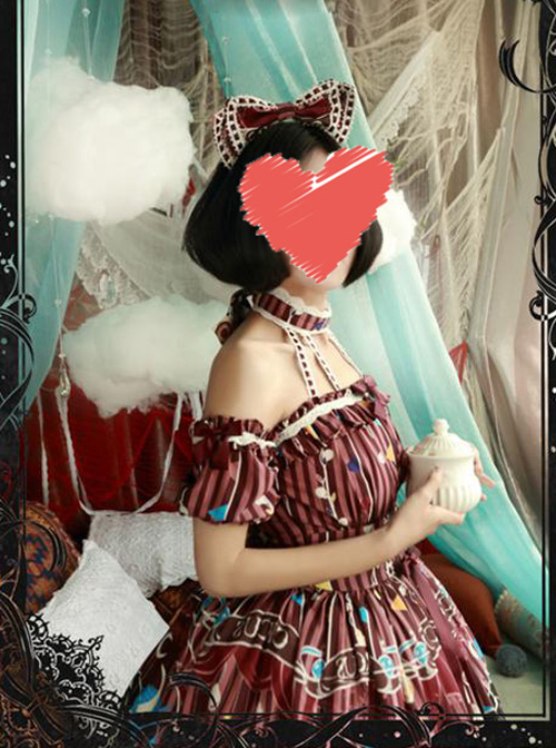 Magic Tea Party Circus Girl Original Print KC Headband Lolita