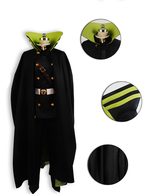 Seraph Of The End Yuichiro Hyakuya Military Uniform Ghosts Male Cosplay Costumes