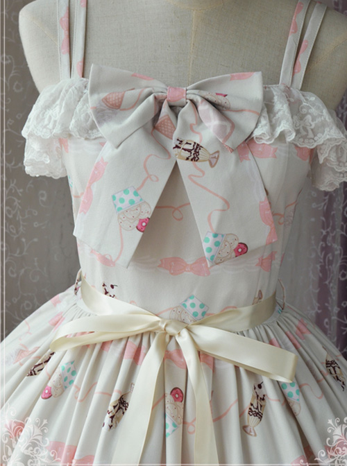 Magic Tea Party Ice Cream Party Series JSK Classic Lolita Sling Dress