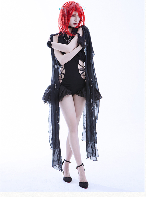 Hoseki No Kuni Naturalis Historia Cinnabar Doujin Crape Summer Dress Female Spot Cosplay Costumes