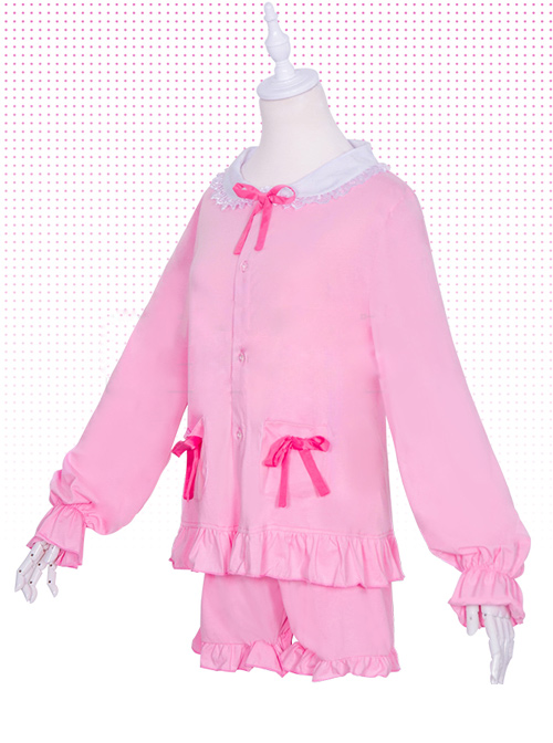 Professor Eromanga Izumi Sagiri Pink Pajamas Bow Headdress Spot Cosplay Costumes