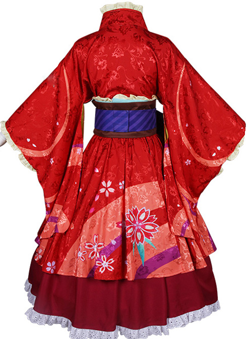 GINTAMA Kagura Wedding Dress Deity Hanging Axis Improved Female Kimono Presale Cosplay Costumes