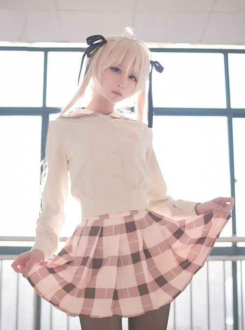 Yosuga No Sora Kasugano Sora Long Sleeve Uniform Loli Meng Series Cosplay Costumes