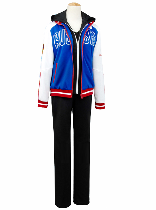 YURI!!! ON ICE Yuri Plisetsky Full Team Uniform Sportswear Jacket Cosplay Costumes