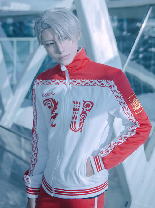 YURI!!! ON ICE Victor Nikiforov Full Team Uniform Male Cosplay Costumes