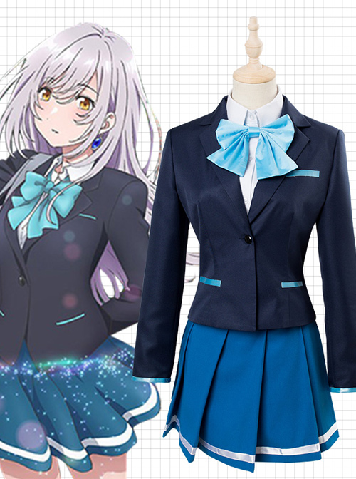 Irozuku Sekai No Ashita Kara Tsukishiro Hitomi Female Uniform Set Cosplay Costumes