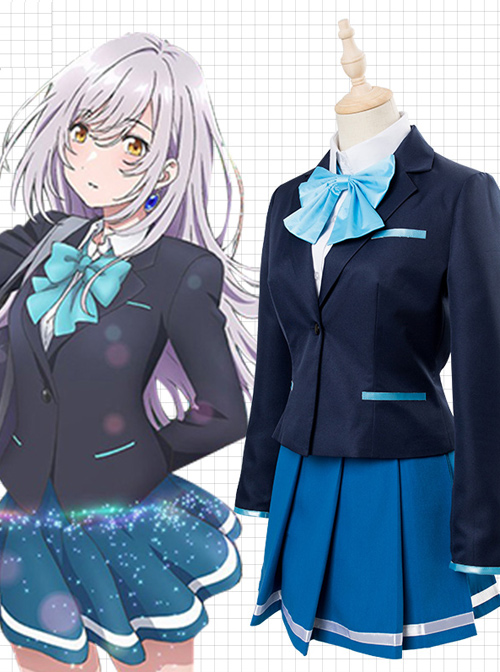 Irozuku Sekai No Ashita Kara Tsukishiro Hitomi Female Uniform Set Cosplay Costumes