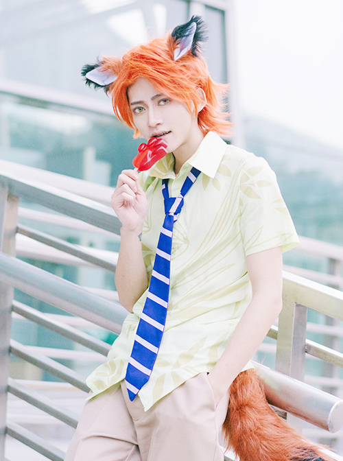 Zootropolis Fox Nick·Wilde Male Suit Cosplay Costumes