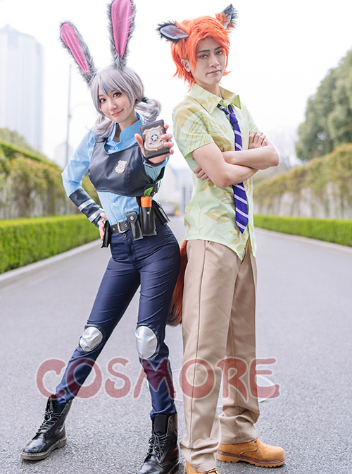 Zootropolis Rabbit Judith Laverne Hopps Anthropomorphic Female Suit Cosplay Costumes