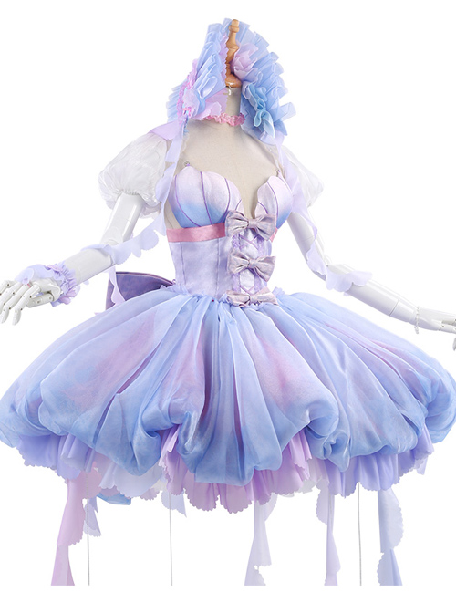 Purple Gradient Dreamy Costume Sweet Lolita Dress Set