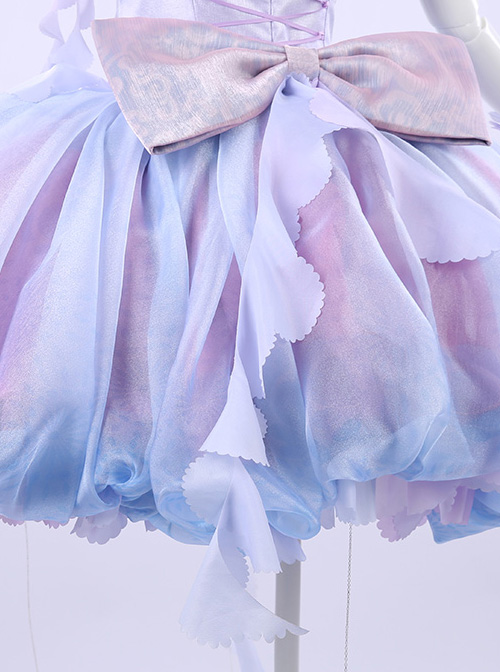 Purple Gradient Dreamy Costume Sweet Lolita Dress Set