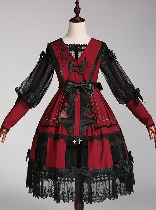 The Holy Cross Series OP Gothic Lolita Long Sleeve Dress